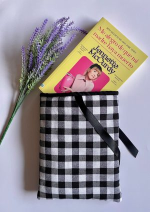 Funda libro vichy negro